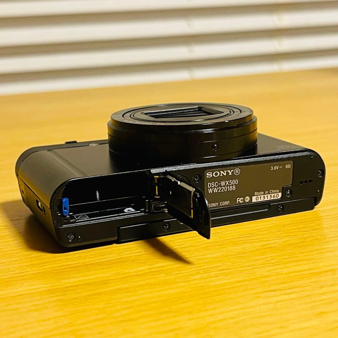 【良品】ソニー DSC-WX500 コンパクトデジタルカメラ ブラックWi-Fi