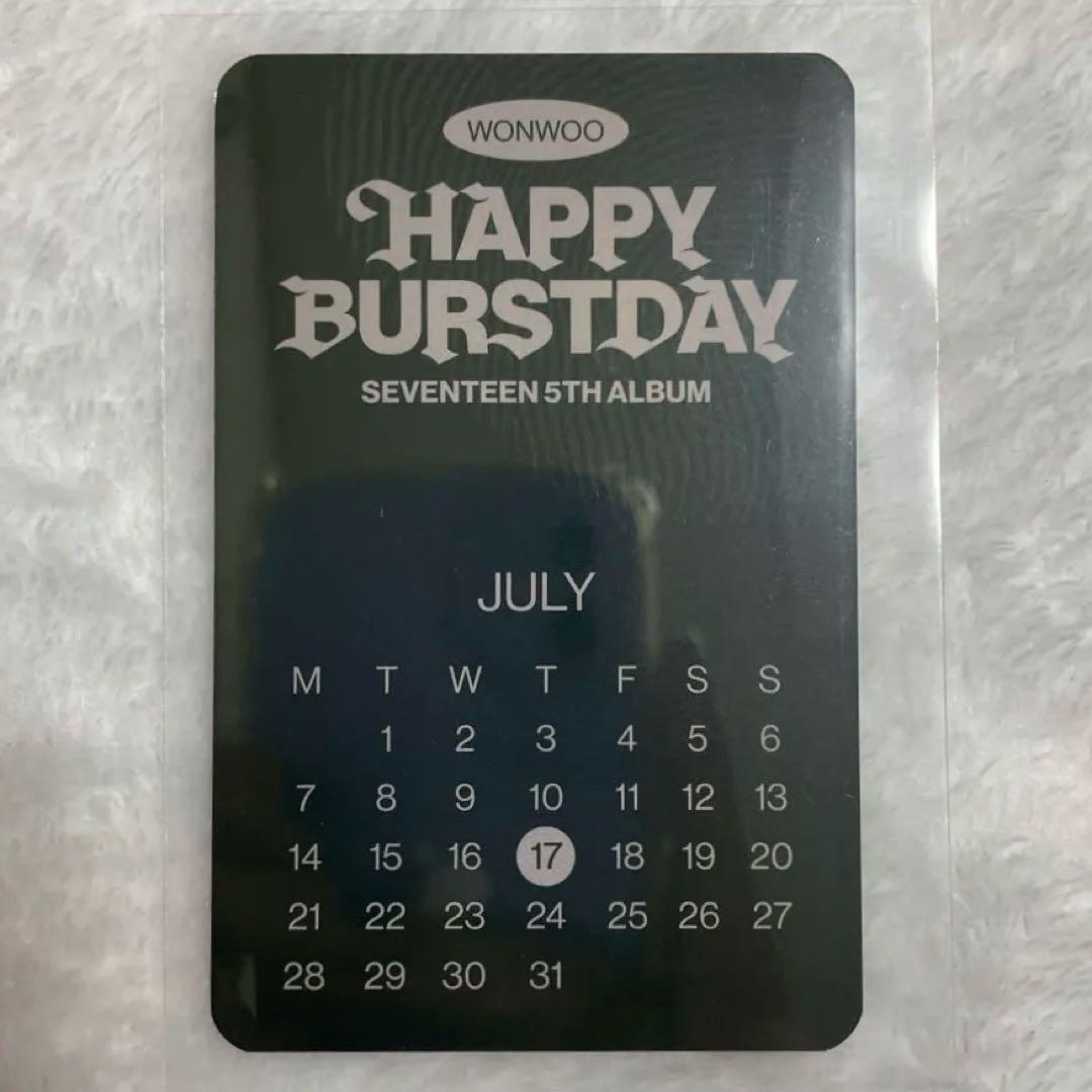 セブチ HAPPY BURSTDAY Musicplant 特典 ウォヌ 韓国