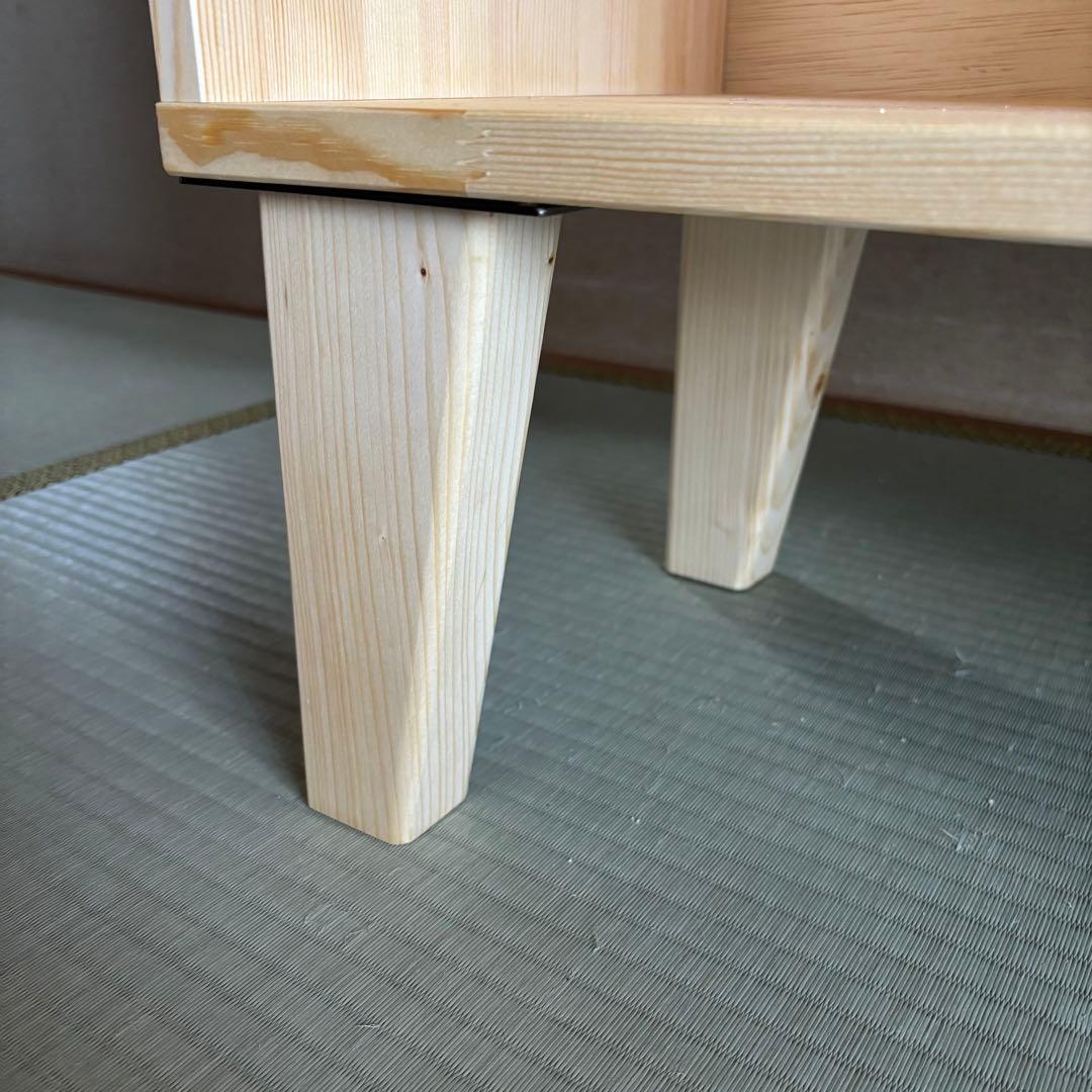 ハンドメイド　脚付き格子本棚・ラック　オーダー受け付けます。