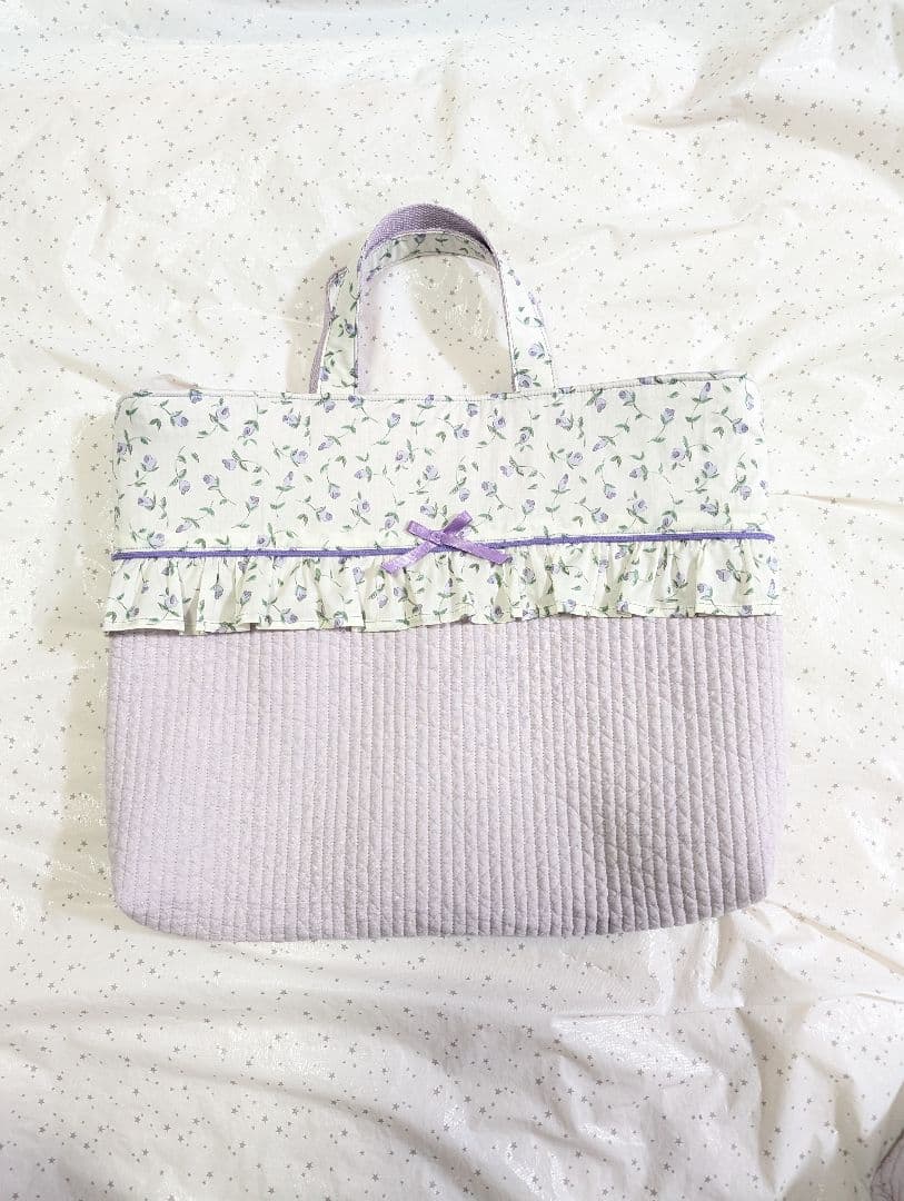リバティ　レッスンバッグ上履き入れ体操服袋　フローラ×ヌビ