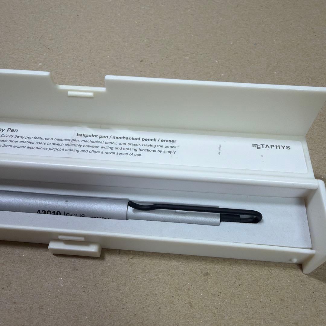 廃盤 メタフィス ローカス 43010 3way pen シルバー 箱付き