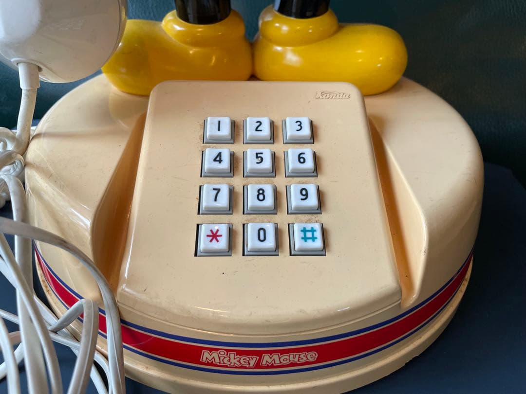 【希少・昭和レトロ】ミッキーマウス 電話機 神田通信工業 1983年製 当時物