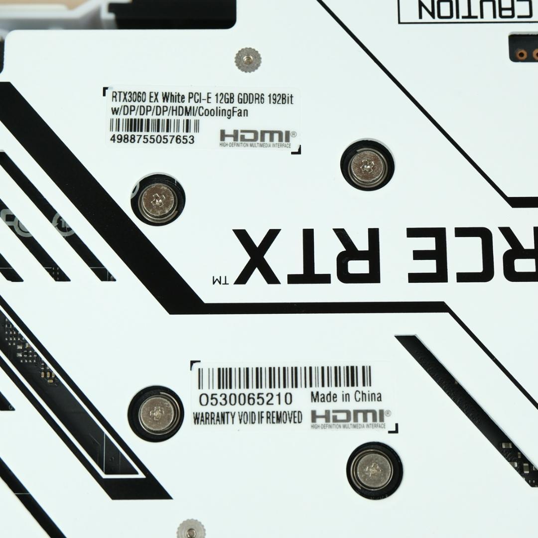 玄人志向 GK-RTX3060-E12GB OC WHITE