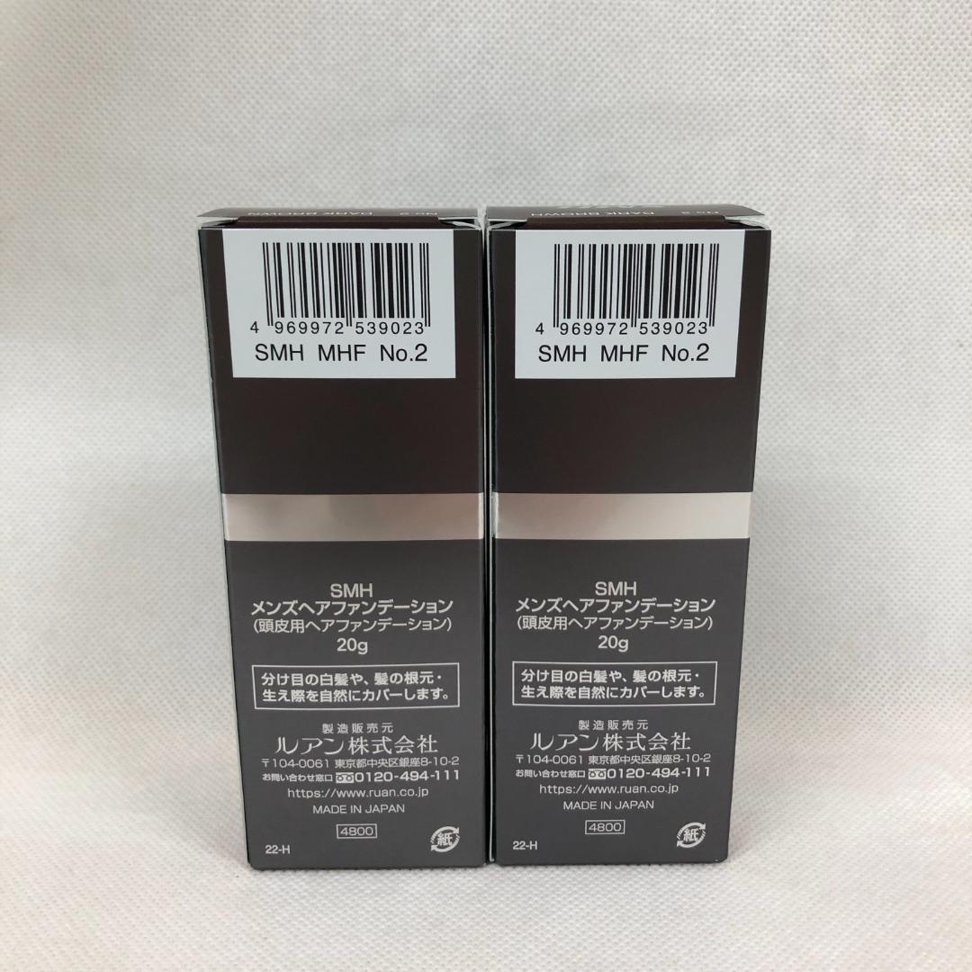 2個セット SMH メンズ ヘアファンデーション 20g No.2ダークブラウン