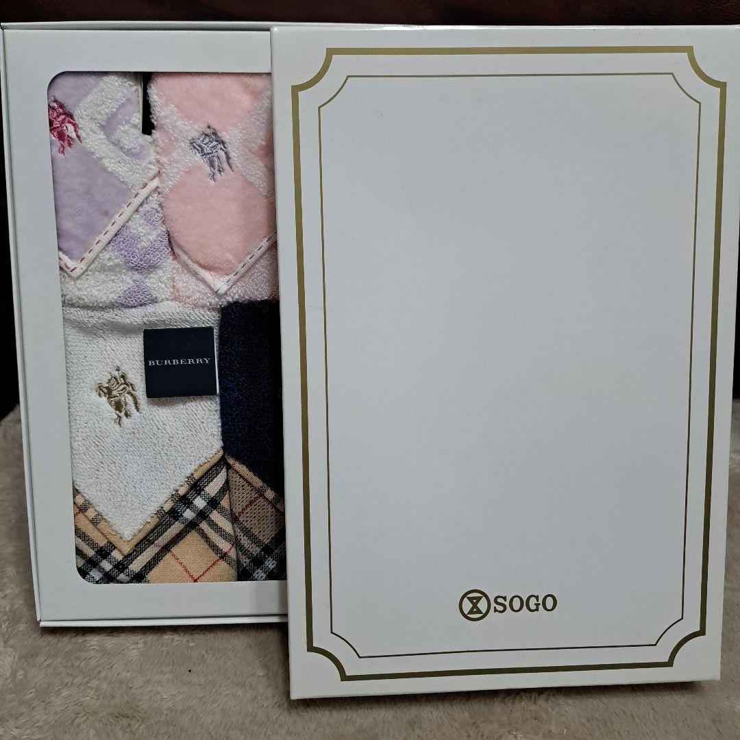 BURBERRY タオルハンカチ 5枚セット