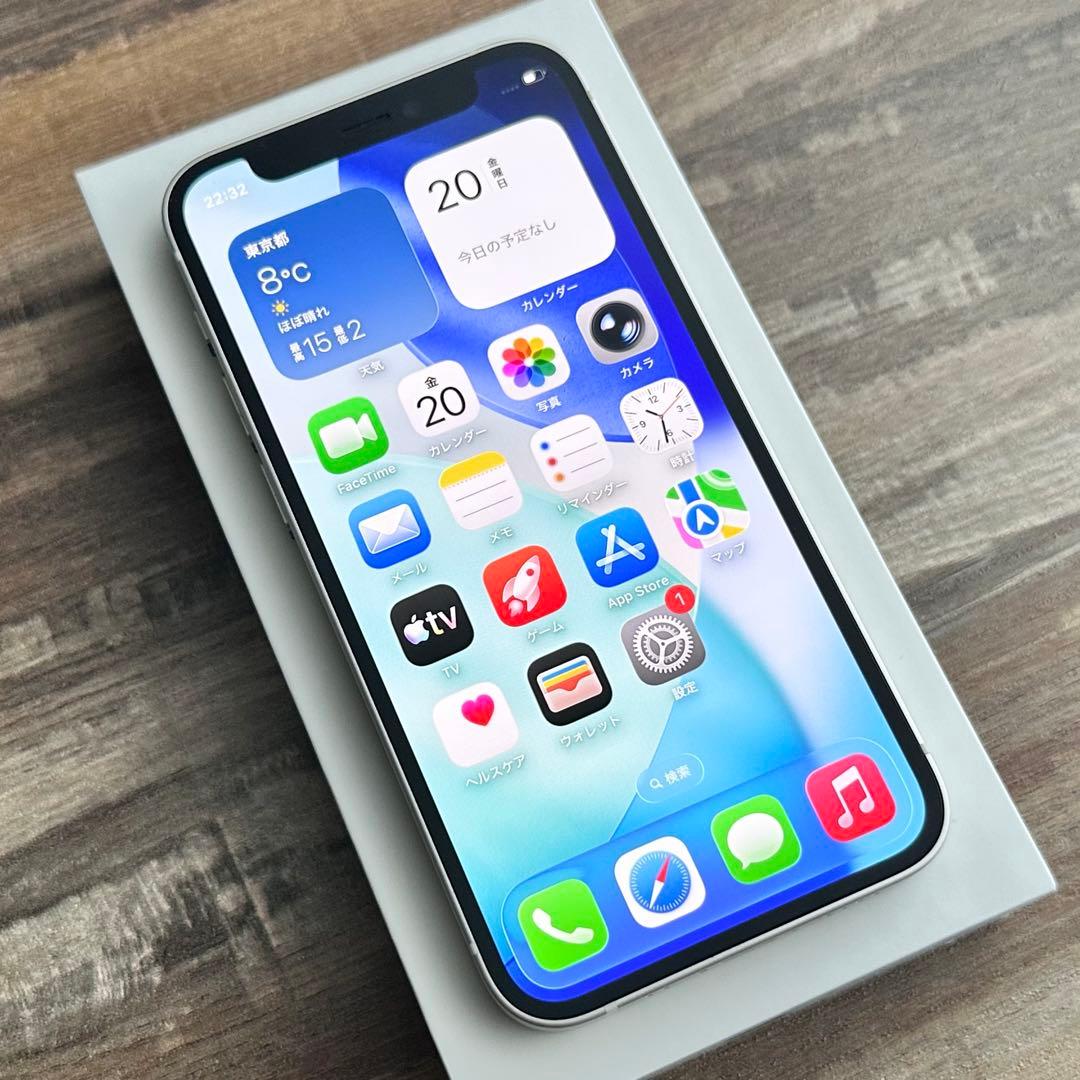 【上美品☆】iPhone12mini 本体 White 128GB SIMフリー