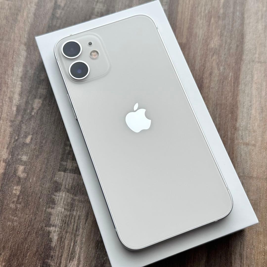 【上美品☆】iPhone12mini 本体 White 128GB SIMフリー