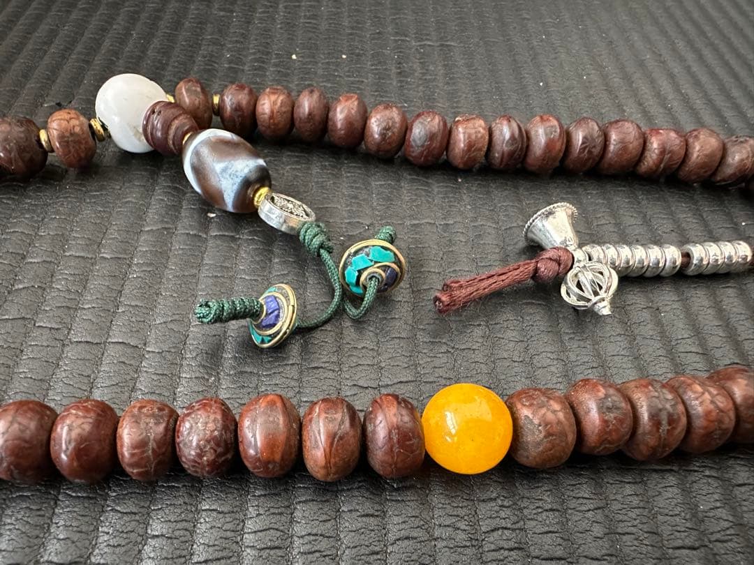 数珠 アンティーク チベット Old Tibetan Mala 鳳眼菩提108粒