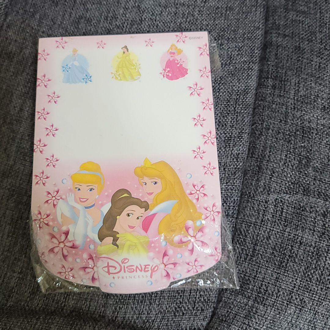 ディズニー　プリンセス　ダイカットメモ　未使用　開封済み品