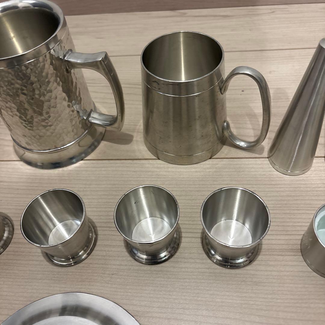 インドネシア　錫　食器セット