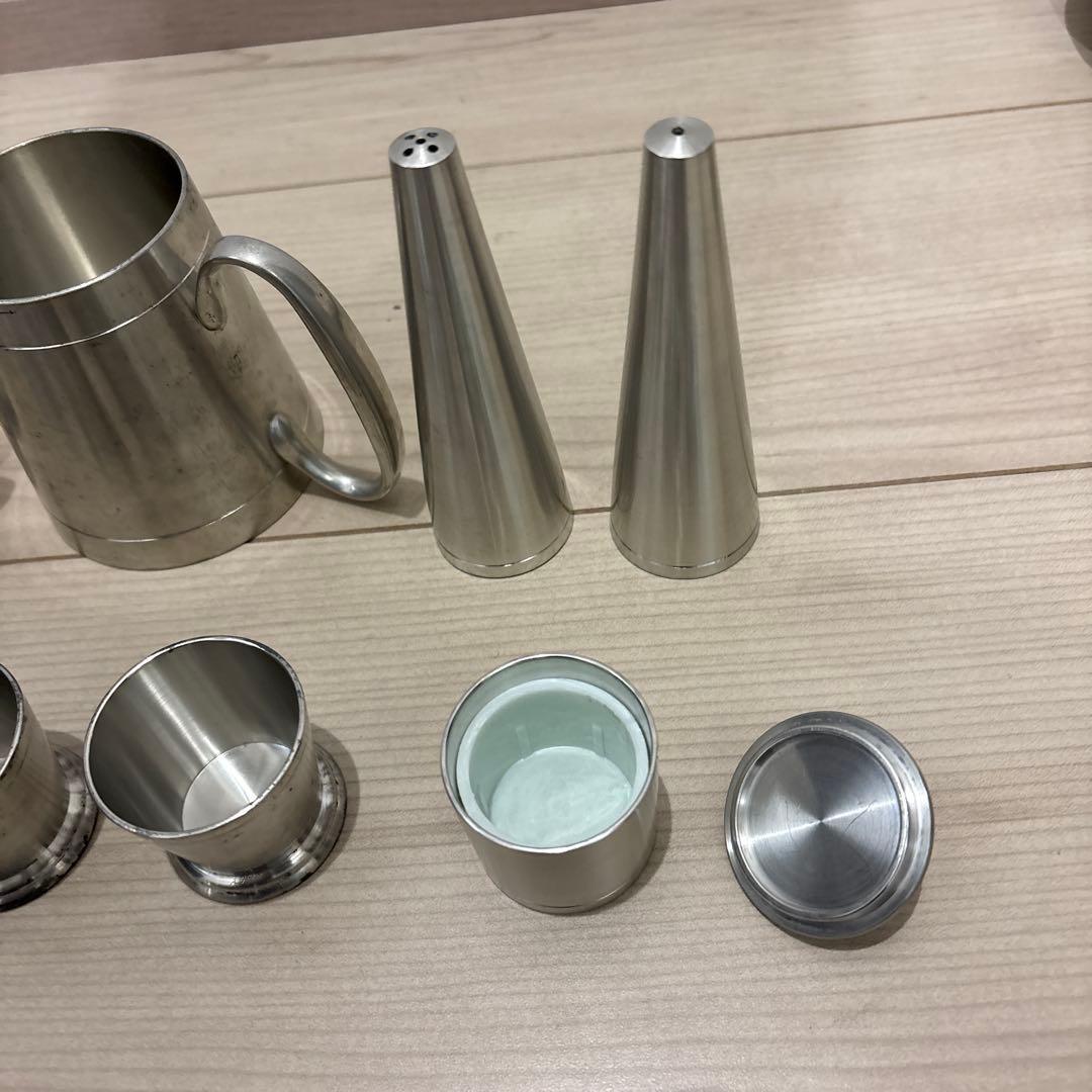 インドネシア　錫　食器セット