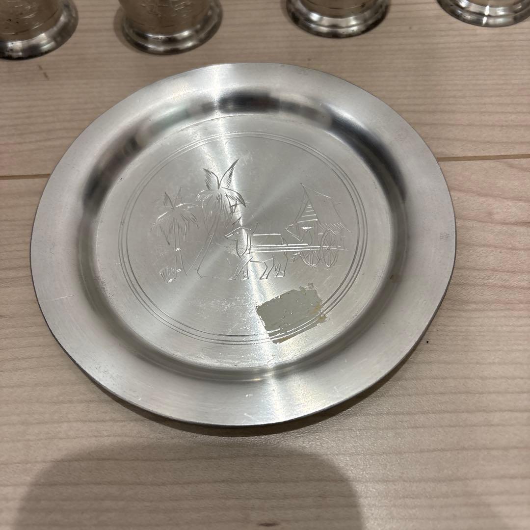 インドネシア　錫　食器セット