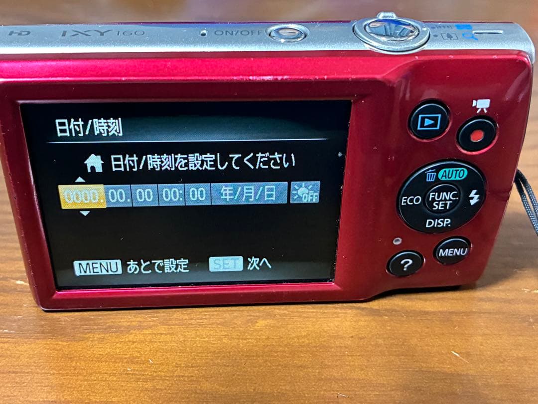 完動美品 キヤノン Canon IXY 160 レッド 動作確認済み