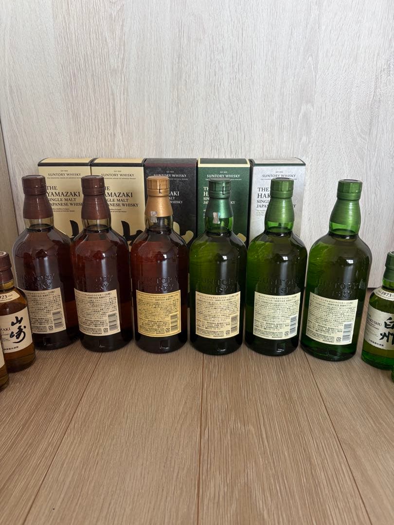 箱付き！山崎・白州100周年記念ボトル 12年ノンエイジ ミニボトルおまけ付
