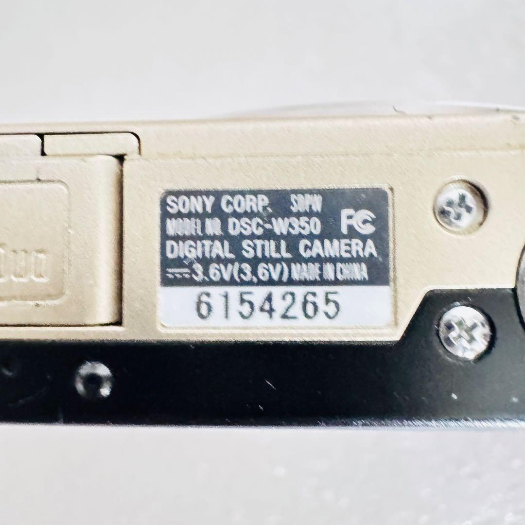 【ジャンク品】SONY Cyber-shot DSC-W350 充電器欠品
