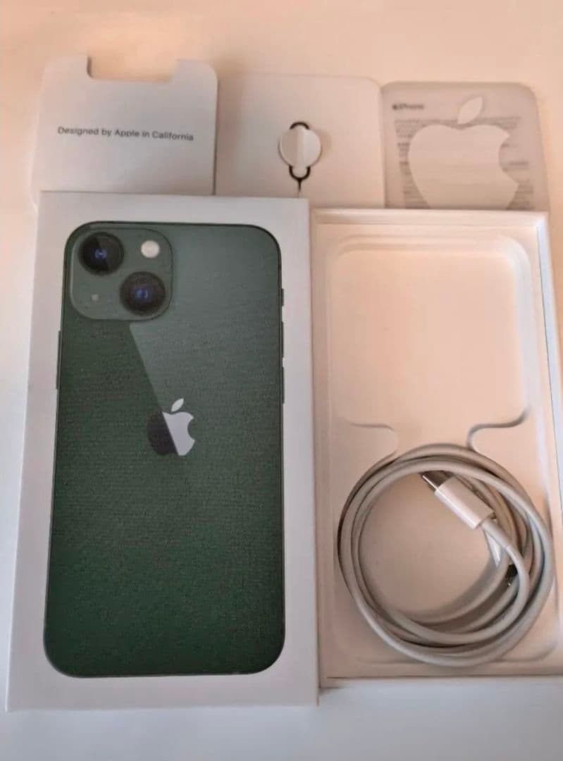 iphone13mini128GB グリーン【バッテリ -100%]