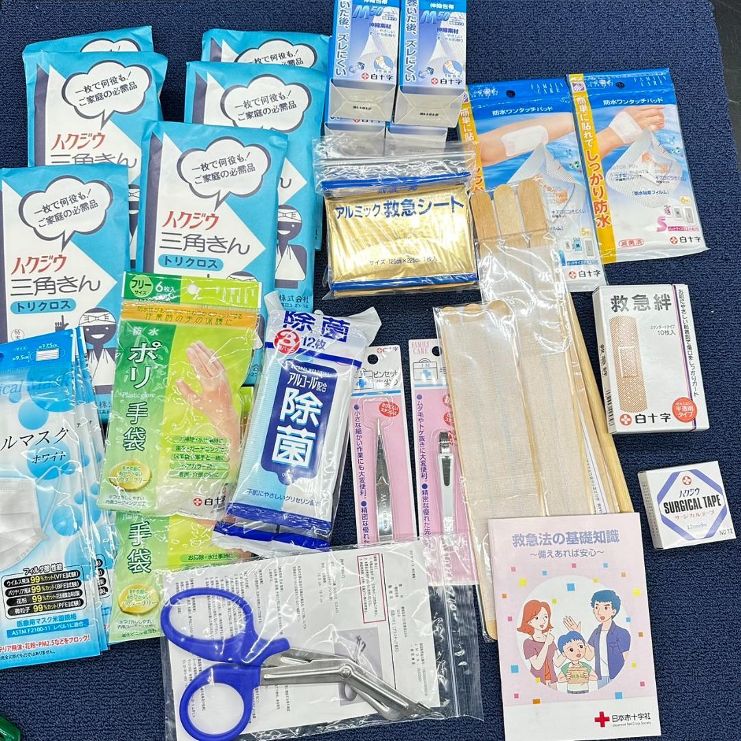 【新品・未使用】　救急用品　みどり安全 救急セット　包帯 絆創膏 その他