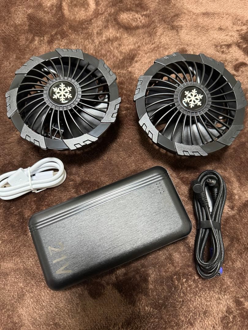 空調作業服 ファンバッテリーセット 21V超高出力 20000mAh 流線型