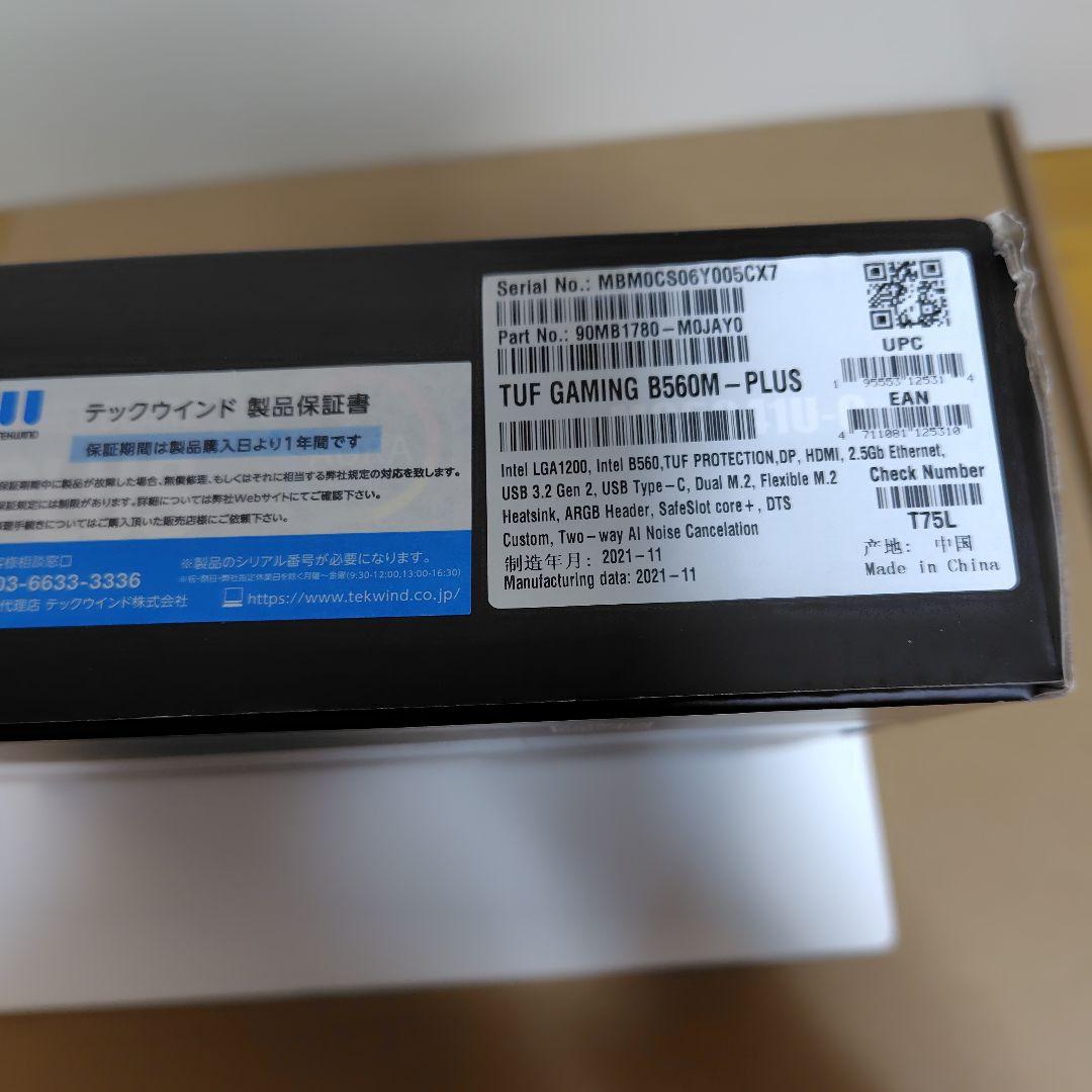 マザーボード ASUS TUF GAMING B560M-PLUS
