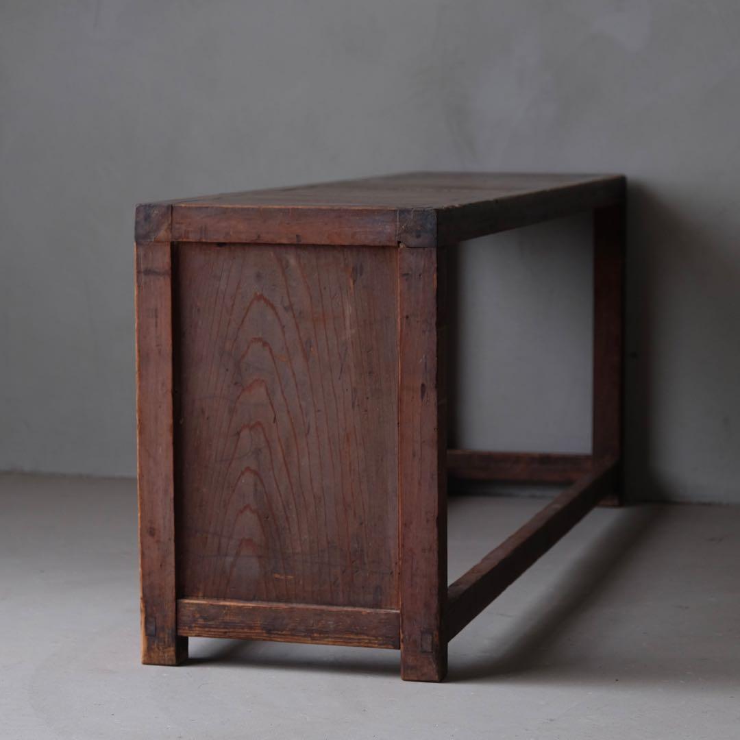 杉材 古い展示台　花台 ローボード 古家具 古道具 アンティーク 昭和レトロ