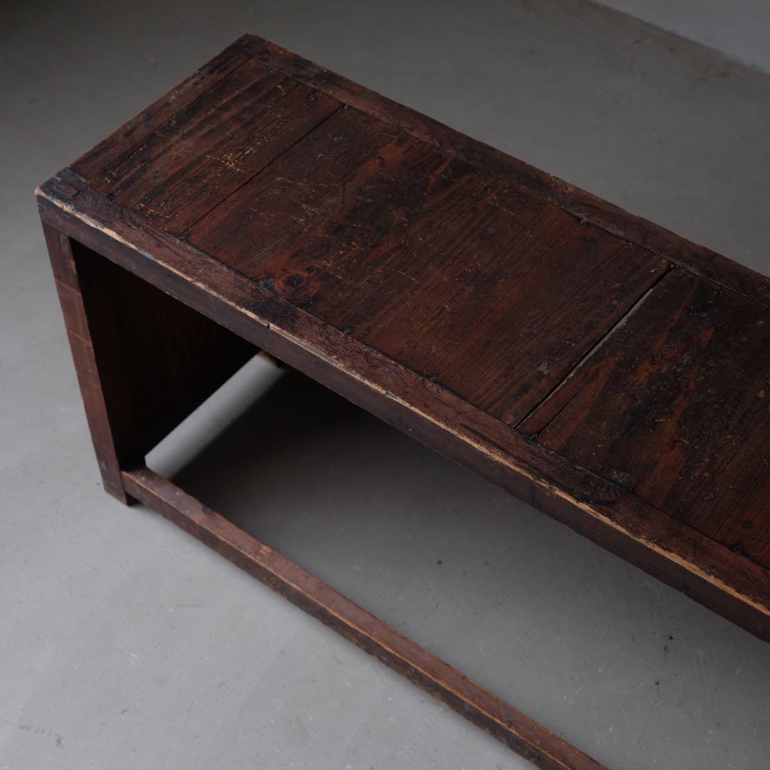 杉材 古い展示台　花台 ローボード 古家具 古道具 アンティーク 昭和レトロ