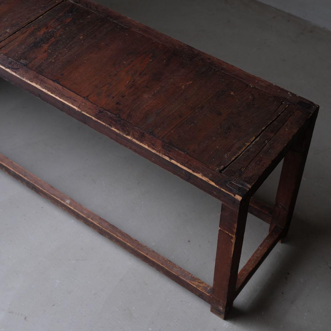 杉材 古い展示台　花台 ローボード 古家具 古道具 アンティーク 昭和レトロ