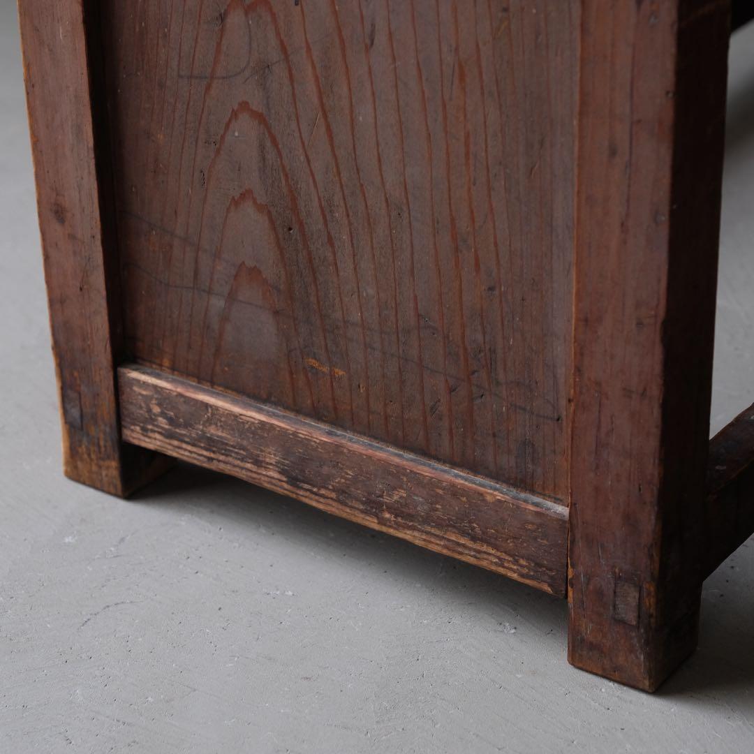 杉材 古い展示台　花台 ローボード 古家具 古道具 アンティーク 昭和レトロ