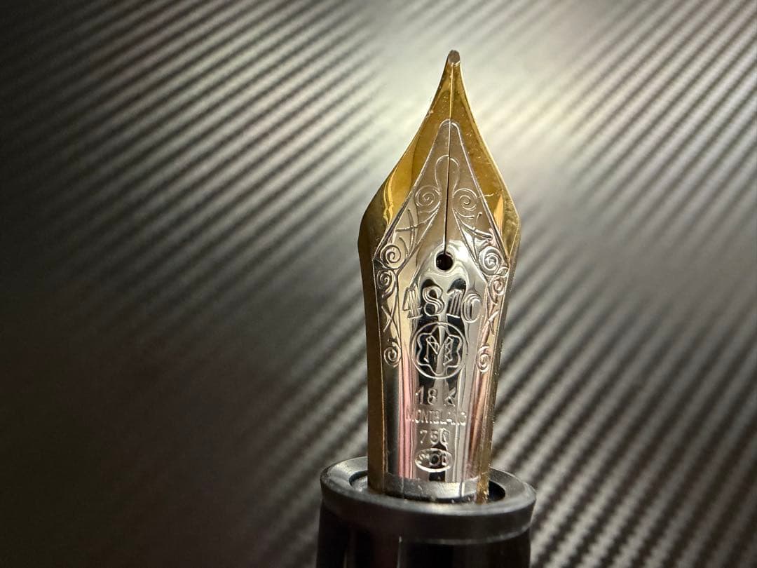 極美品 モンブラン 149 万年筆 18K 中白 M ヘミングウェイ芯