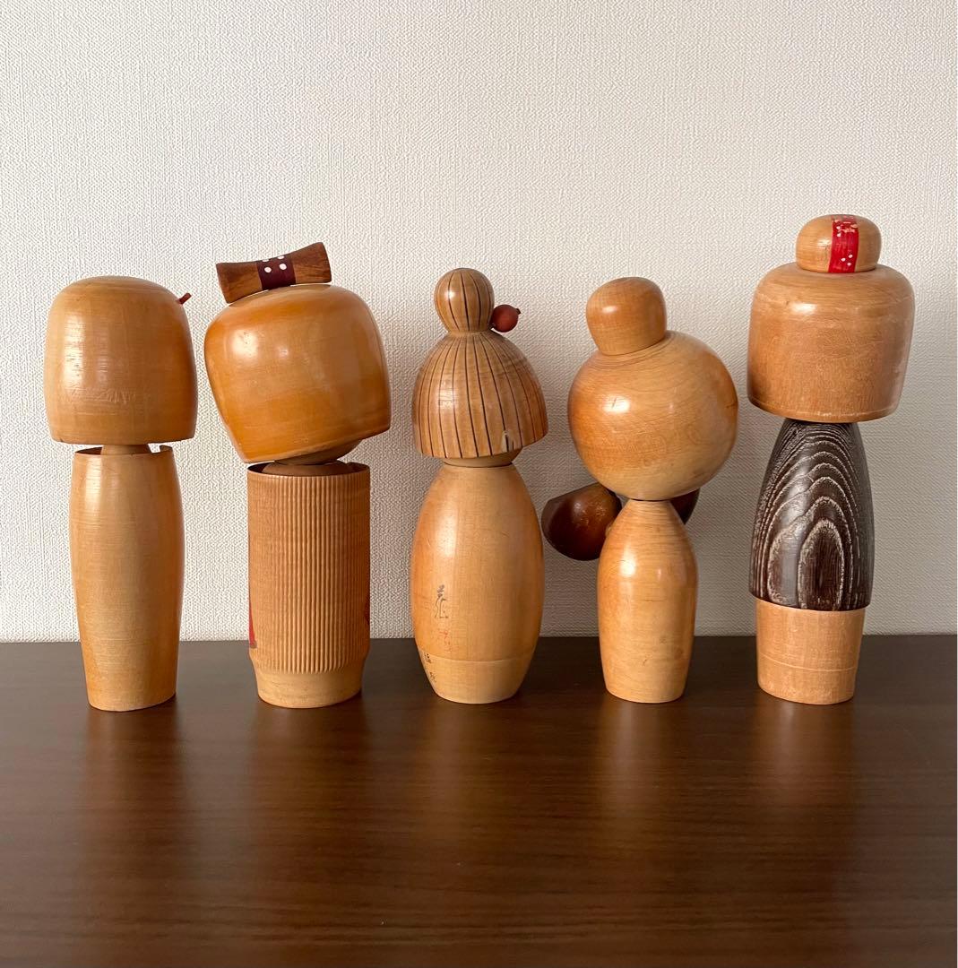 創作 こけし セット まとめ まとめて レトロ 可愛い kokeshi 人形
