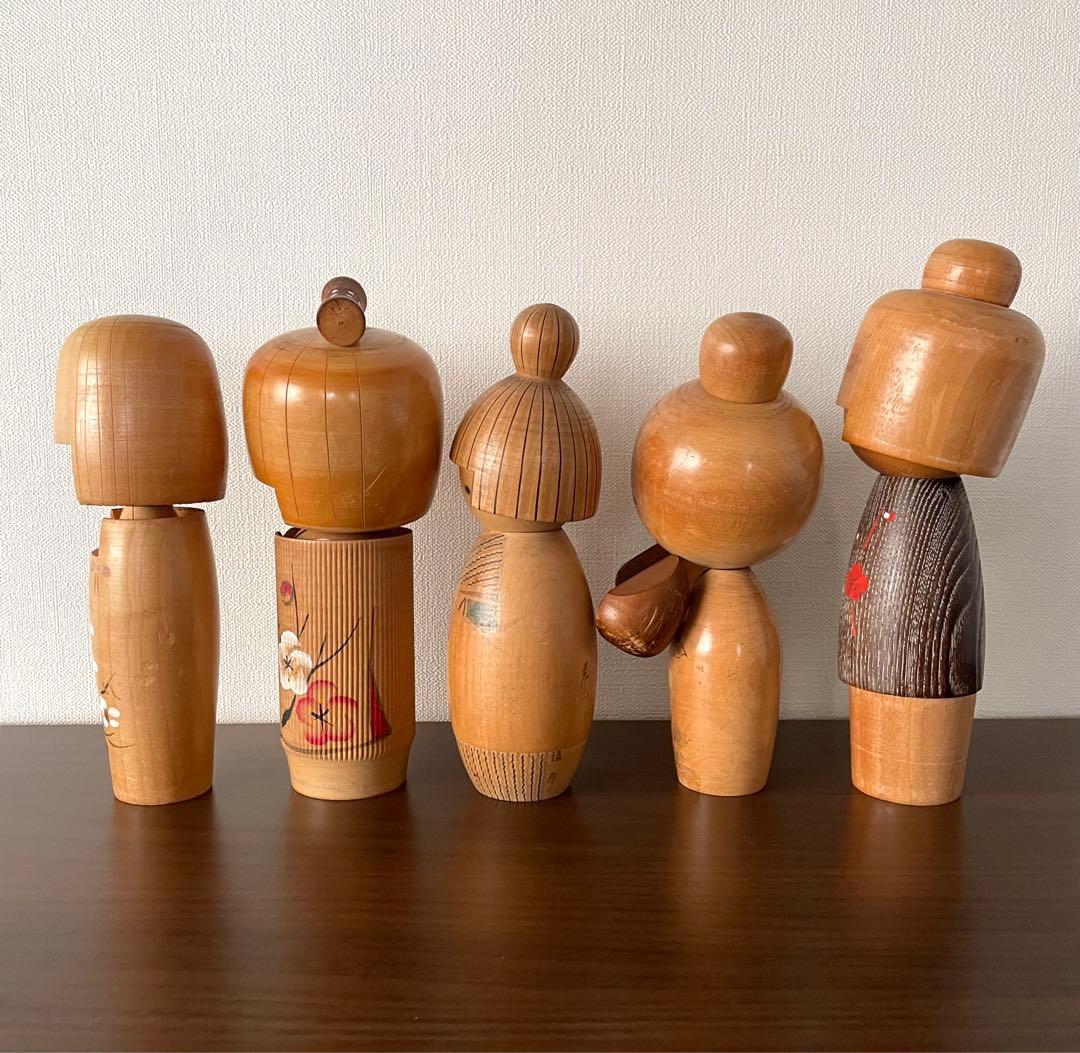 創作 こけし セット まとめ まとめて レトロ 可愛い kokeshi 人形
