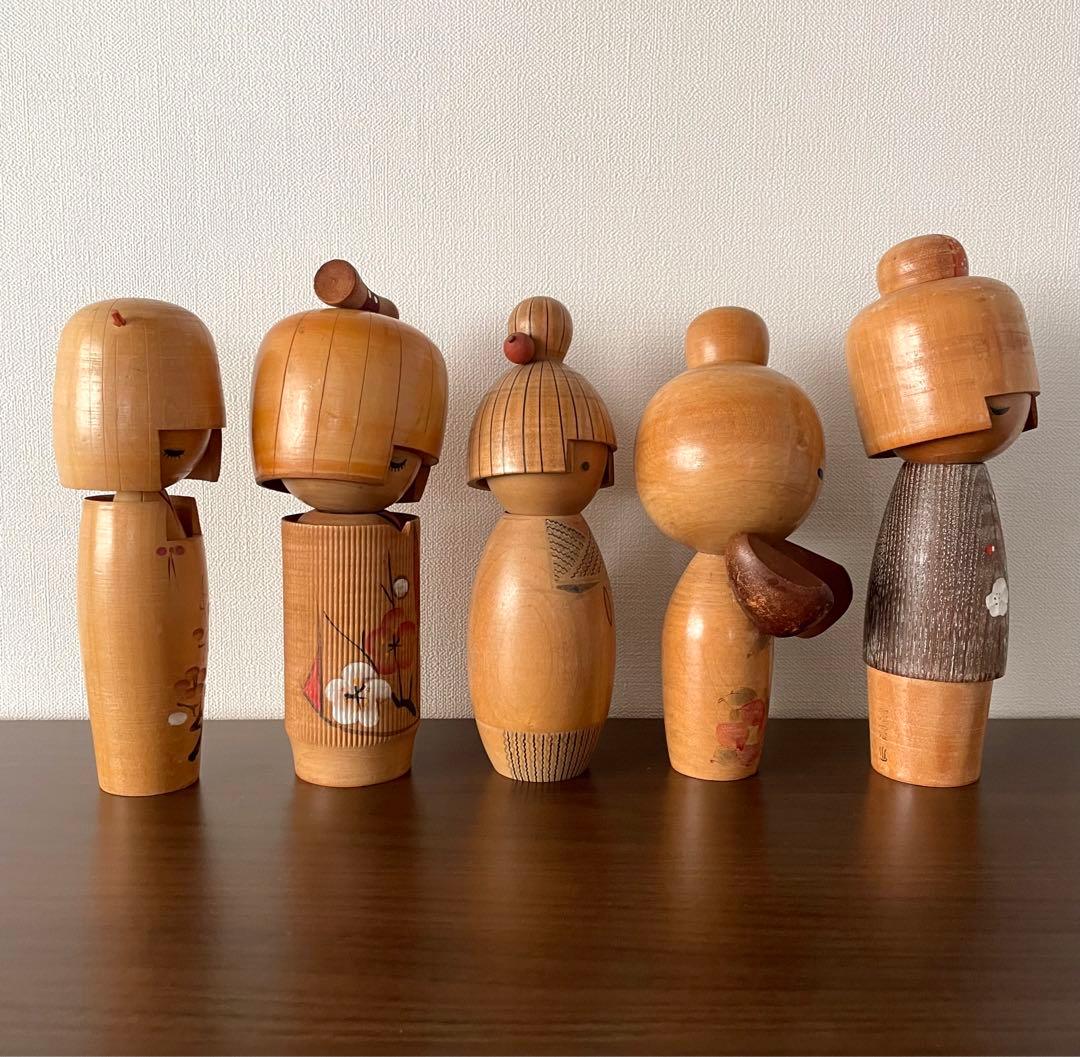 創作 こけし セット まとめ まとめて レトロ 可愛い kokeshi 人形