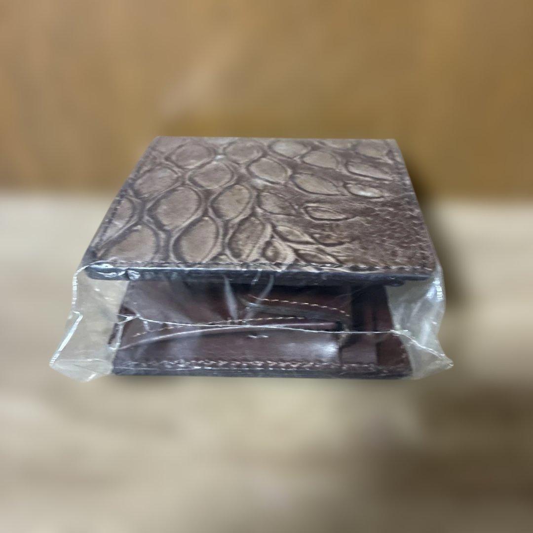二つ折り　折財布 短財布 送料無料 KC,s センザンコウ パンゴリン　ブラウン