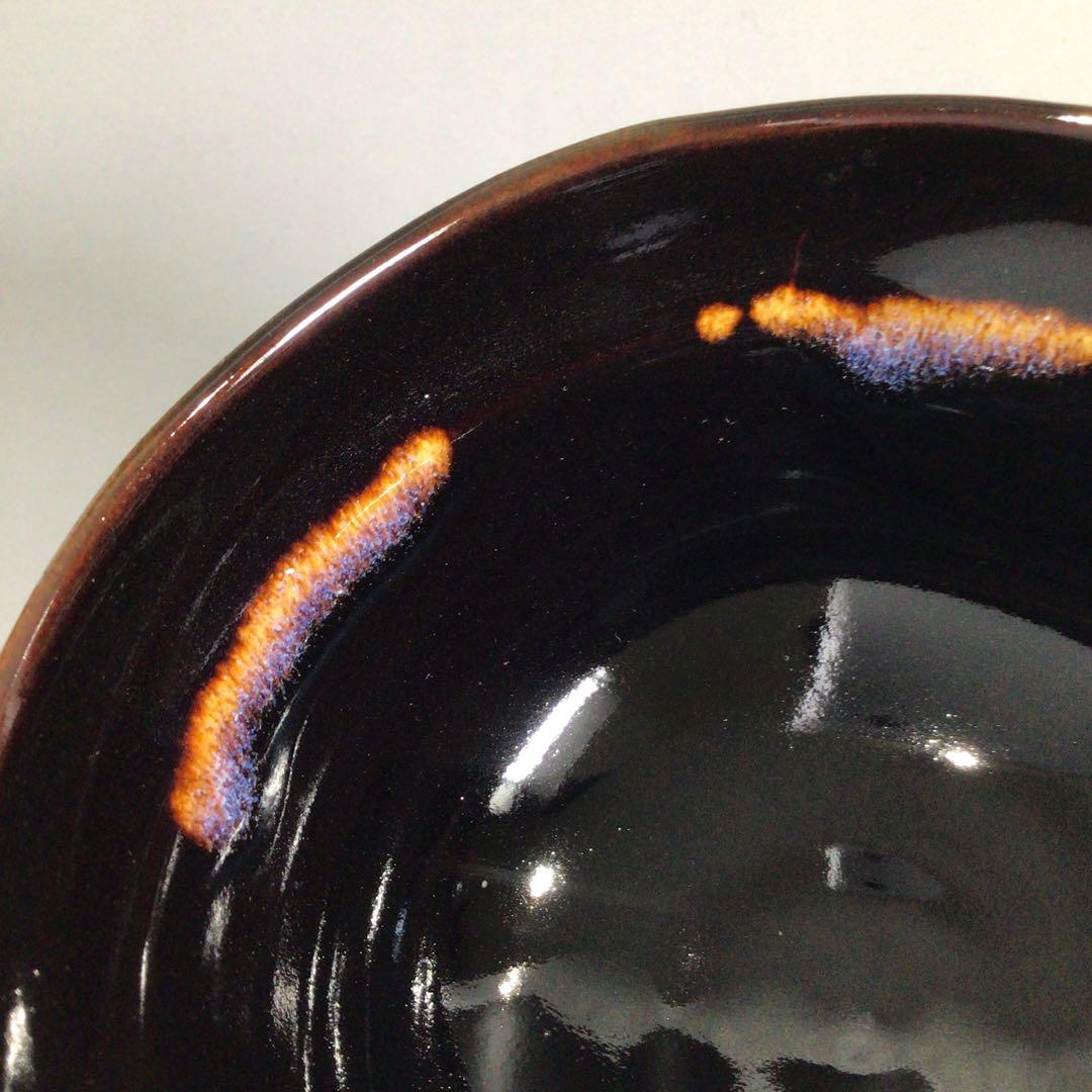 Ｐ９７　茶碗　『京焼』『本願寺窯造』『銘　滴翠』　抹茶碗　共箱　茶道具