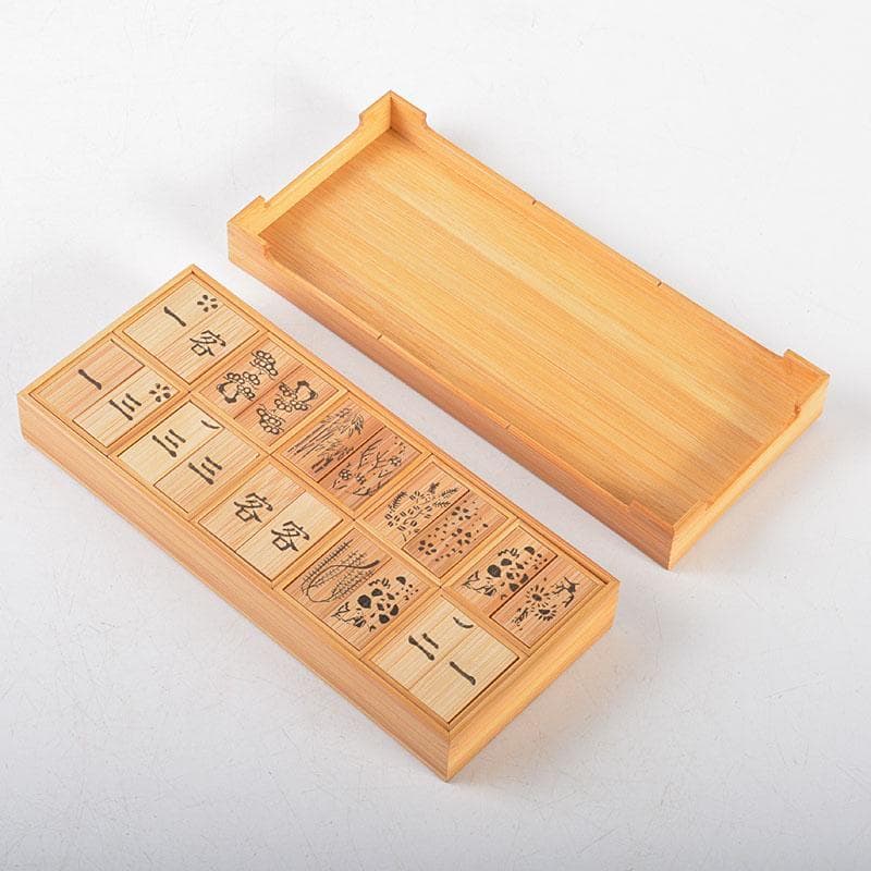 茶道具　竹製　十種香札　七事式　箱付　C　R5540