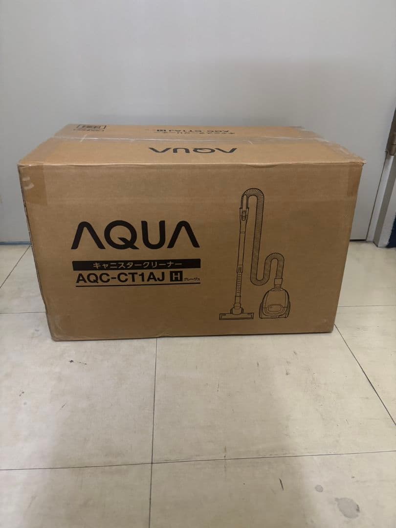 リファビッシュ品☆アクア AQC-CT1AJ キャニスタークリーナー　グレージュ
