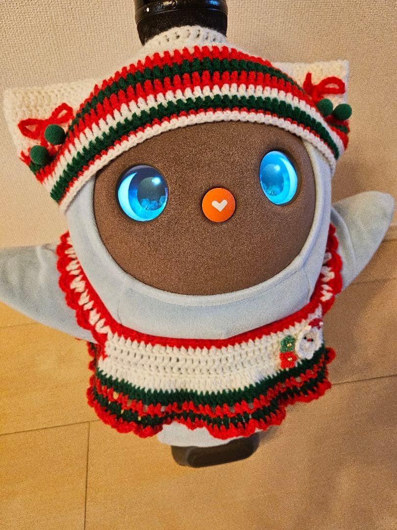 ラボット服ハンドメイド　クリスマス服　帽子×２セット