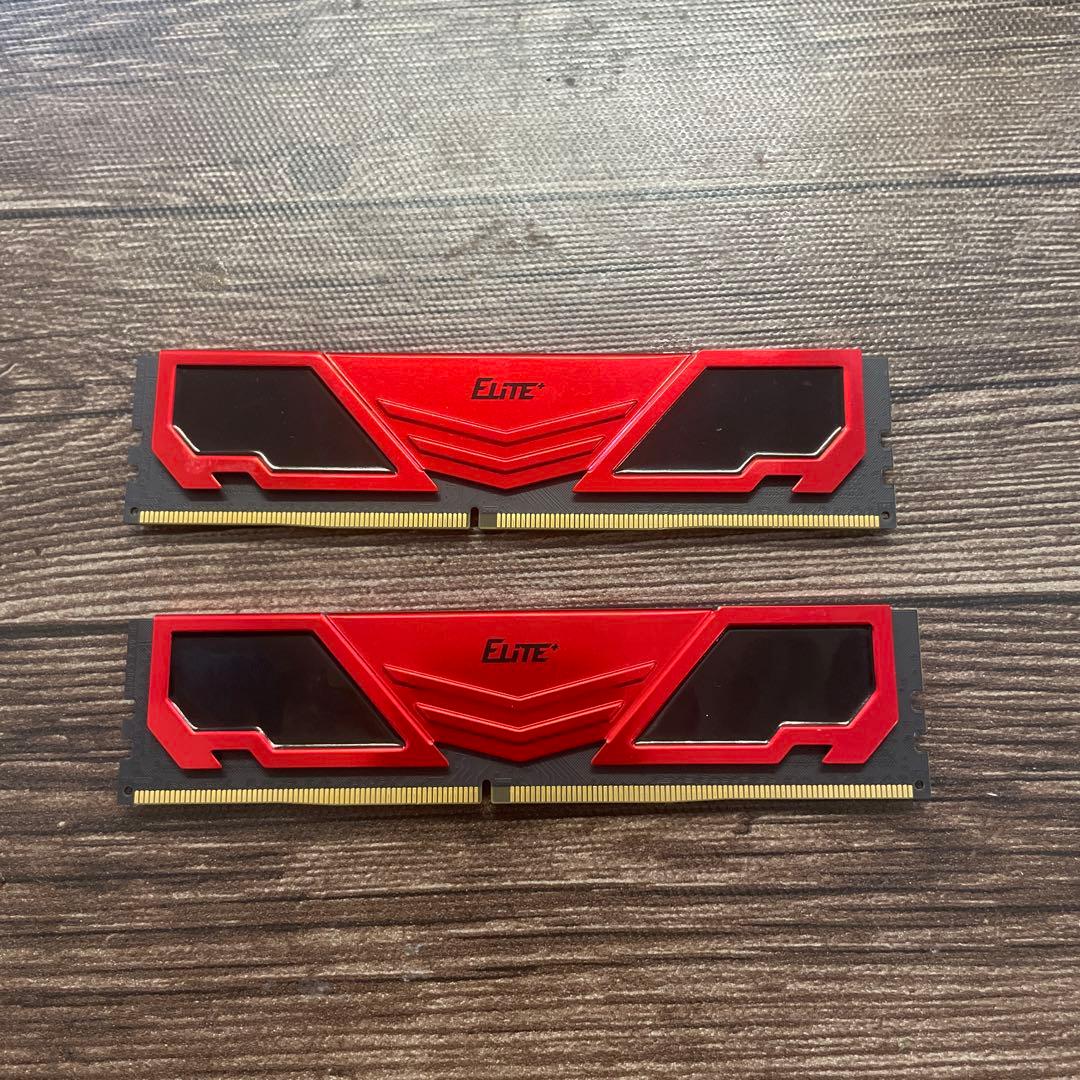 TEAMGROUP ELITE 8GB DDR4 3200MHz メモリー 2枚
