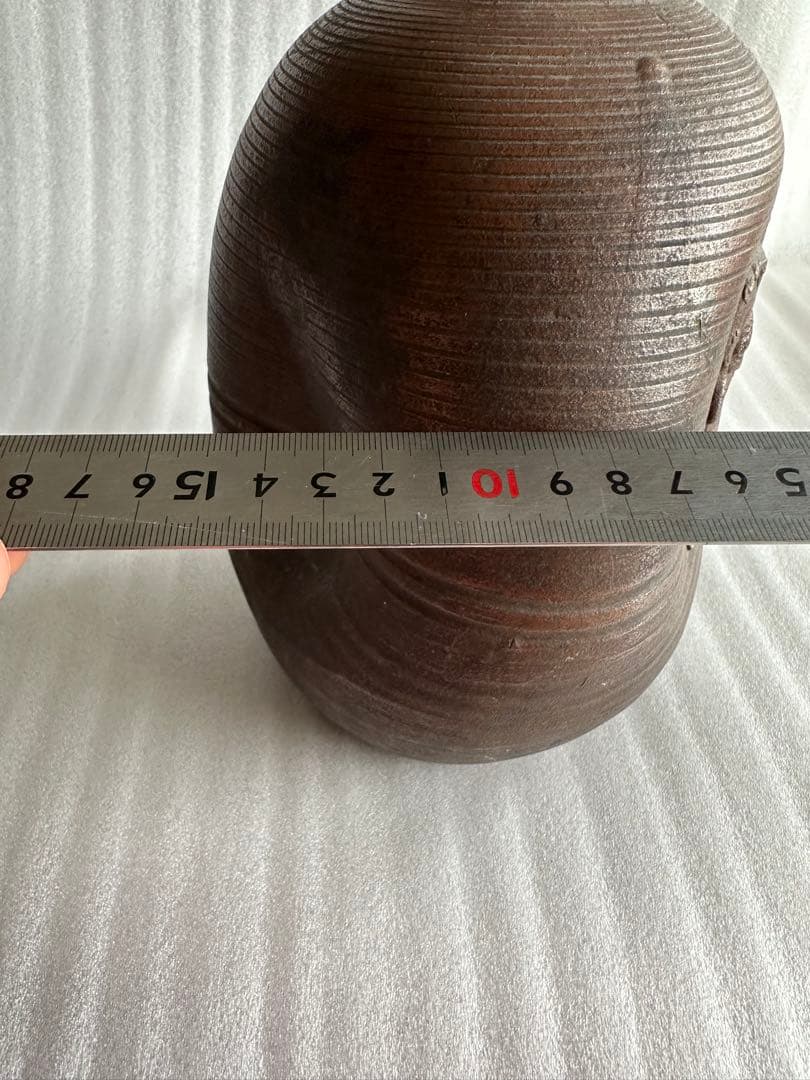 布袋様古い壺　壺 一輪挿し 徳利 酒器　花瓶　高さ約25cm 直径約15cm