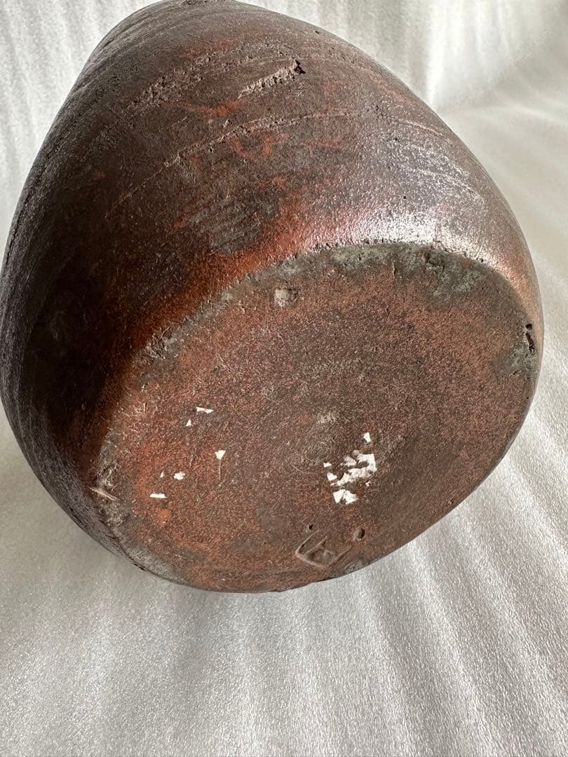 布袋様古い壺　壺 一輪挿し 徳利 酒器　花瓶　高さ約25cm 直径約15cm