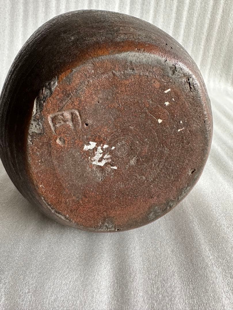 布袋様古い壺　壺 一輪挿し 徳利 酒器　花瓶　高さ約25cm 直径約15cm
