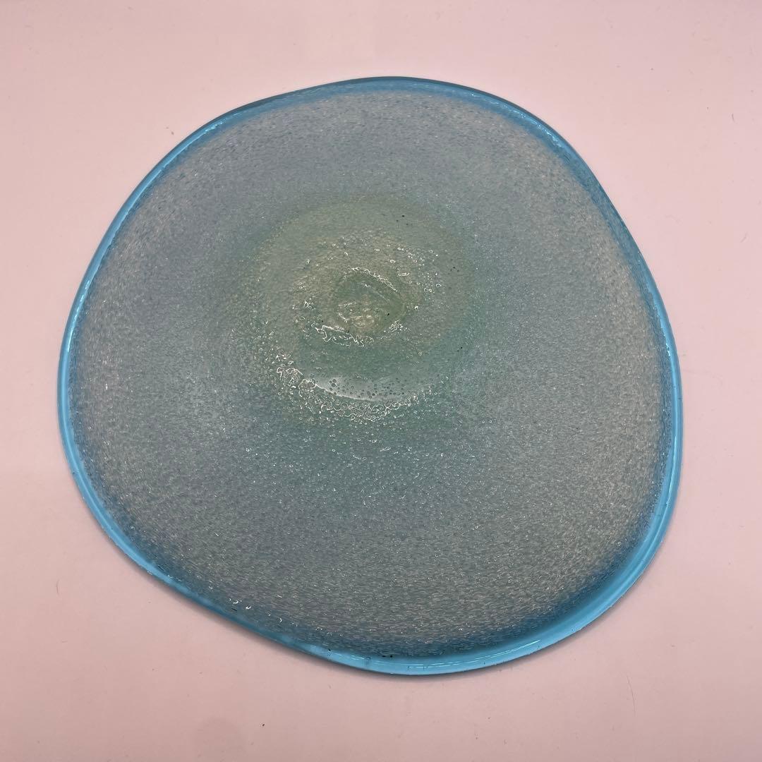 琉球ガラス　稲嶺盛吉作お皿