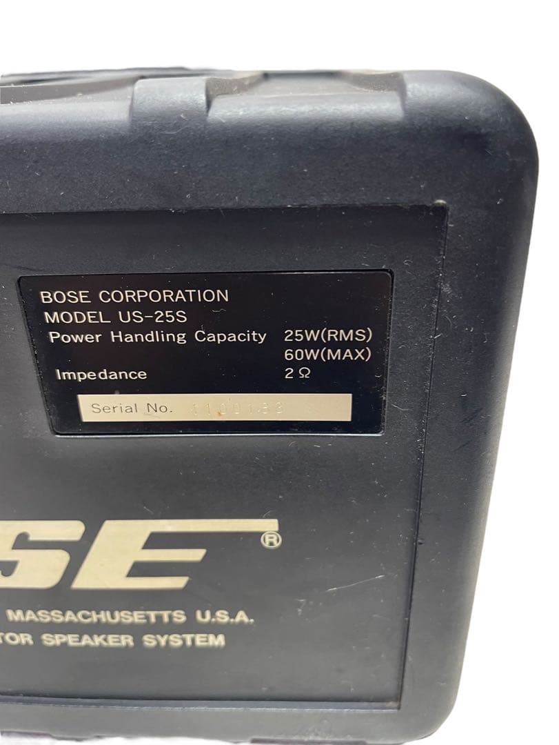 希少 BOSE パワーアンプ ペアスピーカーセット US-25S US-25A