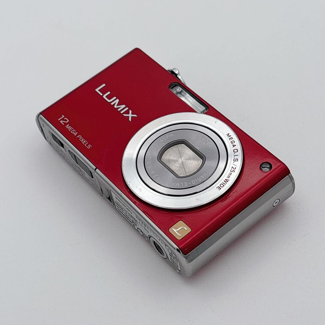 ✨超美品✨ LUMIX DMC-FX40 コンデジ レッド 動作品 パナソニック