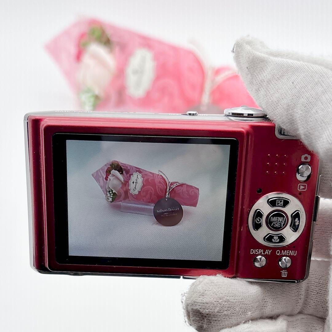 ✨超美品✨ LUMIX DMC-FX40 コンデジ レッド 動作品 パナソニック