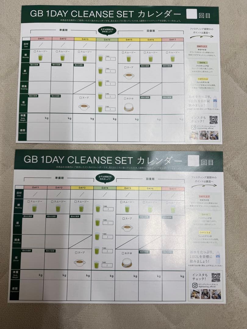 GREEN BROTHERS 1DAY クレンズセット　2回分