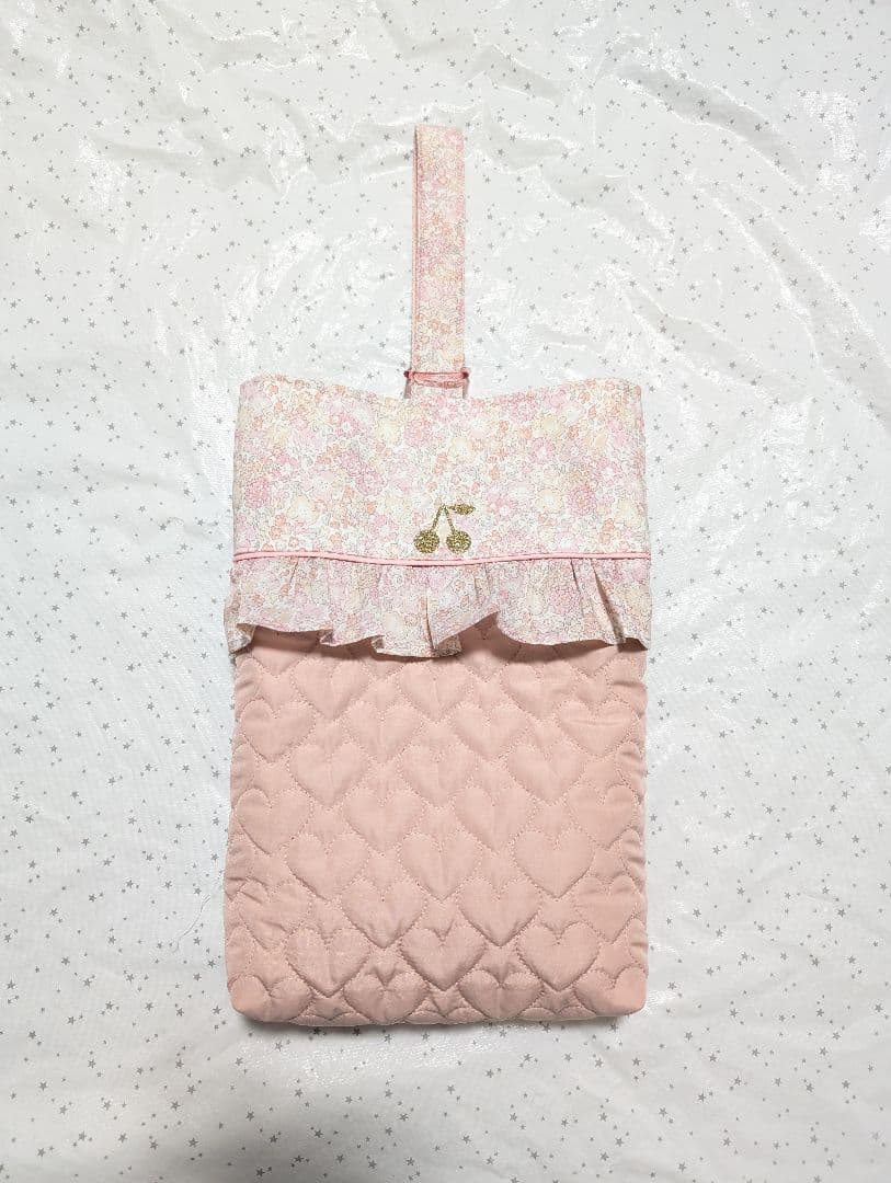 リバティ キラキラミシェル レッスンバッグ 上履き入れ ハンドメイド