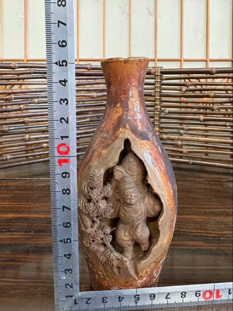 萬古焼　名工　酒器　恵比寿様　骨董品　アンティーク　縁起物