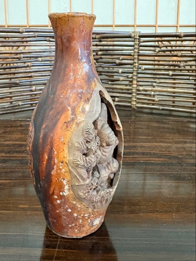 萬古焼　名工　酒器　恵比寿様　骨董品　アンティーク　縁起物