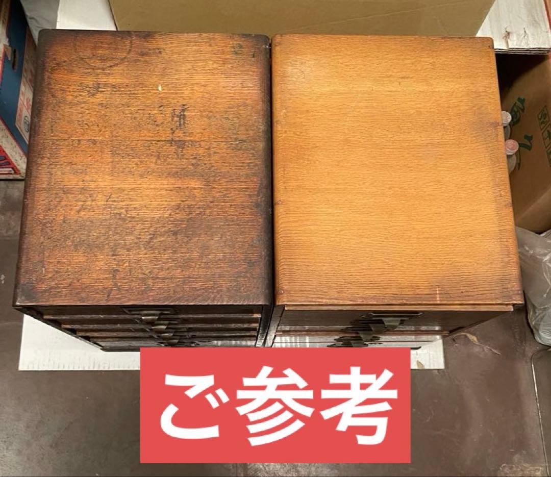 アンティーク 木製 小引き出し 5段 昭和レトロ 古道具 卓上 収納