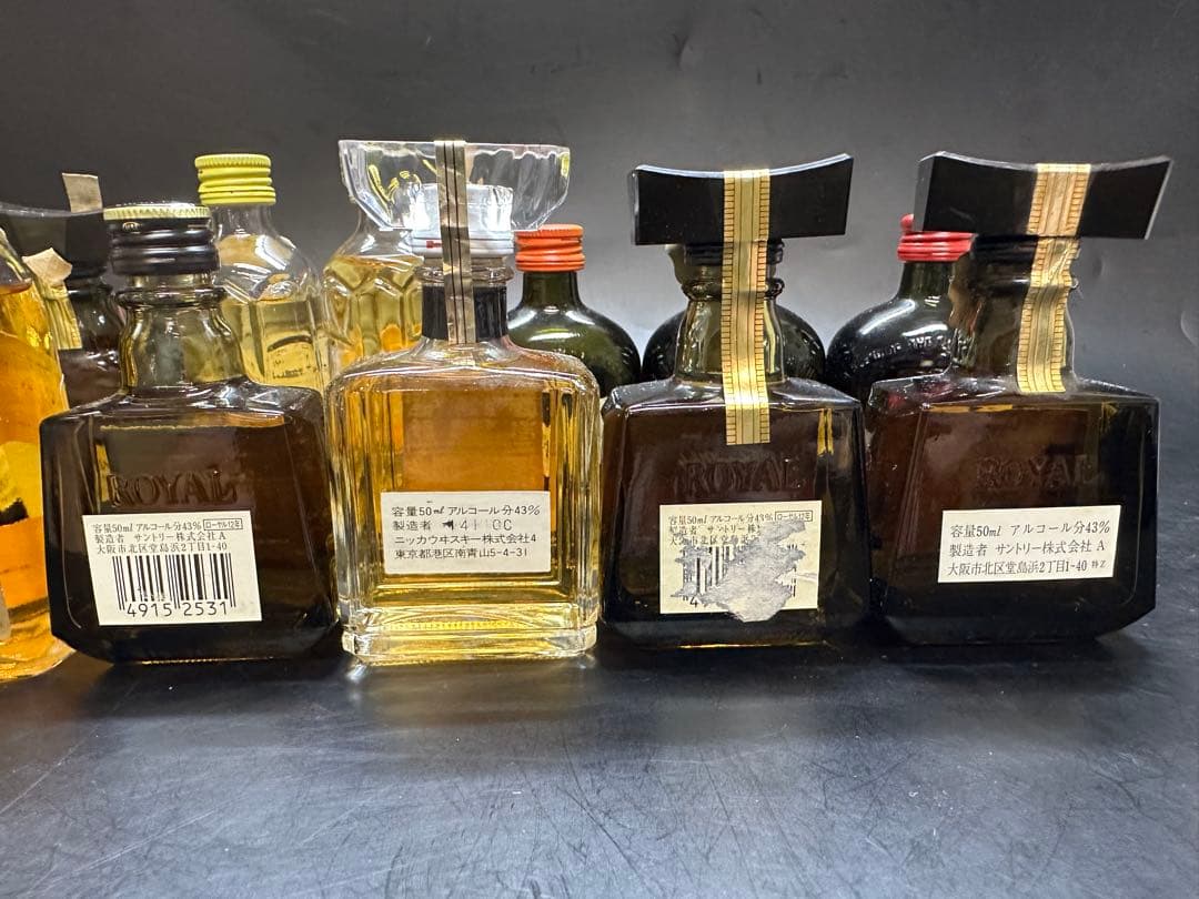 日本のウイスキーセット（ニッカ・サントリー）50ml ミニボトル